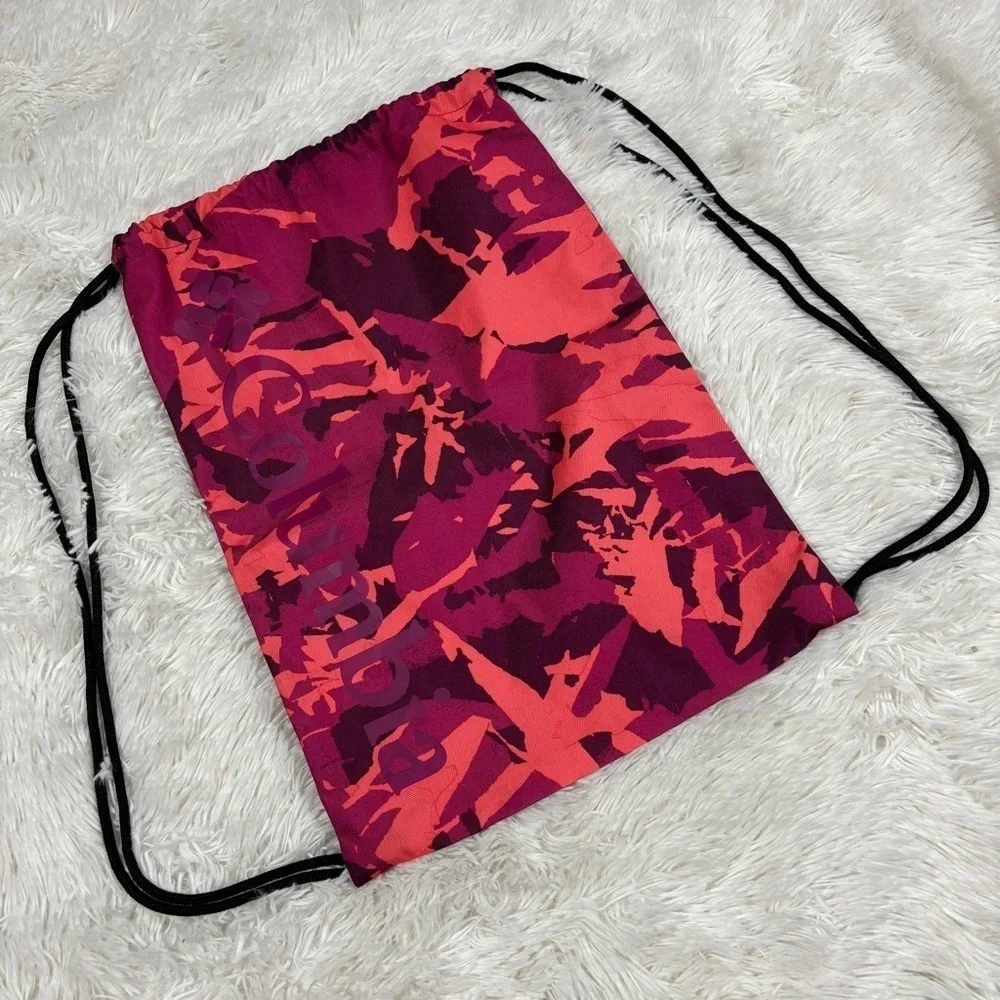 Columbia Zigzag Pink multicolored Drawstring backpack